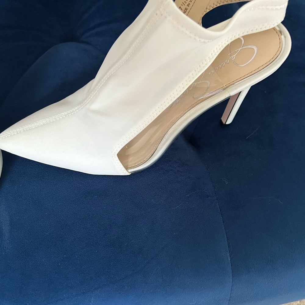 White heels, never worn
